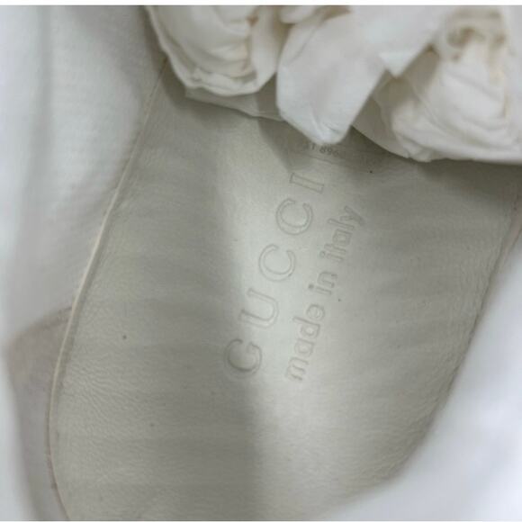 Men's Gucci 2.0 sneakers in white/gray/burgundy size 9 made in Italy - Picture 10 of 15